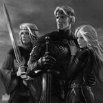 Аэгон с сестрами. Картинка, сделанная эксклюзивно для LTD Art Gallery, а точнее - для арт-шоу Winter is coming.